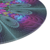 中央のマンダラカラフルルアートとピンクのマンダラ カッティングボード (角)