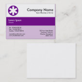 中央の帯の色 – 紫 – アスタリスク 名刺 (正面/裏面)