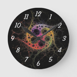 中央の時計で結合 ラウンド壁時計