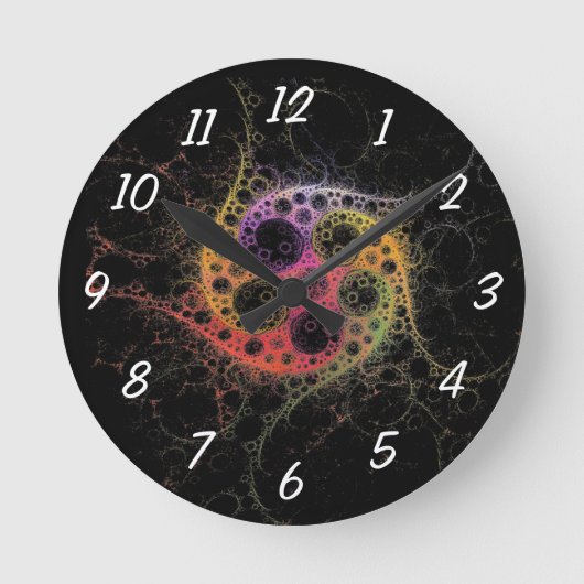 中央の時計で結合 ラウンド壁時計 (正面)