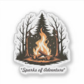 「中央の炎」シンプル シール (正面)