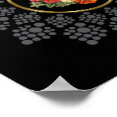 中央の画像テンプレートで自分のマンダラを丸める ポスター (角)