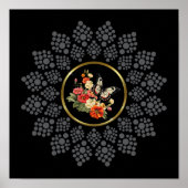 中央の画像テンプレートで自分のマンダラを丸める ポスター (正面)