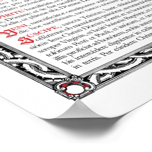 中央の祭壇カード ポスター (角)