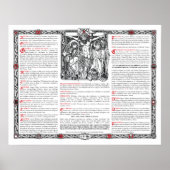 中央の祭壇カード ポスター (正面)