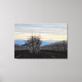 中央の谷の風景ブルーミングキャンバスプリント キャンバスプリント (正面)