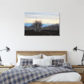 中央の谷の風景ブルーミングキャンバスプリント キャンバスプリント (インサイチュ (寝室))