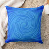 中央の青いツイスト効果 クッション (ブランケット)