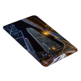 中央の香港ナイトフォトマグネットfor Kitchen マグネット