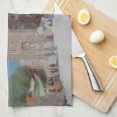 中央アジアのサマルカンド市 キッチンタオル (四つ折り)