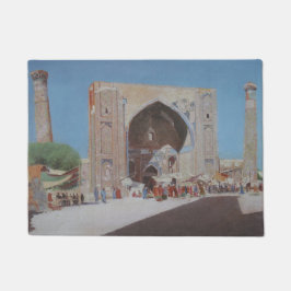 中央アジアのサマルカンド市 ドアマット