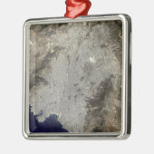 中央アテネの真の色の衛星ビュー メタルオーナメント (左)