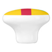 中央アフリカ共和国の国旗 セラミックノブ (側面)