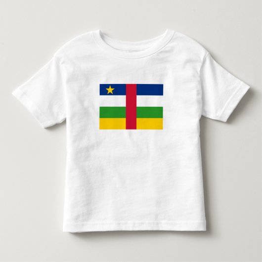 中央アフリカ共和国の国旗 トドラーTシャツ (正面)