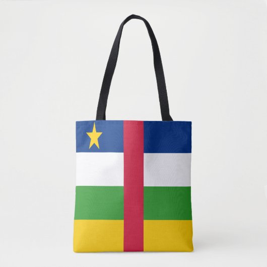中央アフリカ共和国の国旗 トートバッグ (正面)