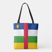 中央アフリカ共和国の国旗 トートバッグ (裏面)