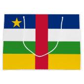 中央アフリカ共和国の国旗 ラージペーパーバッグ (正面)
