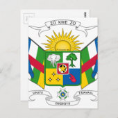 中央アフリカ共和国の軍縮コート ポストカード (正面/裏面)