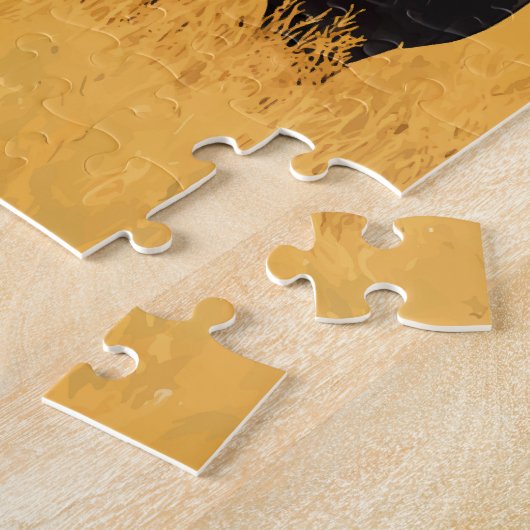 中央アフリカ共和国イラストレーション旅行芸術 ジグソーパズル (側面)