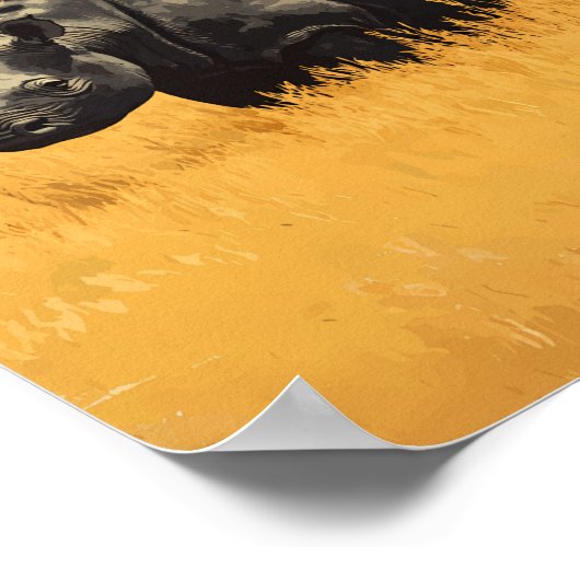 中央アフリカ共和国イラストレーション旅行芸術 ポスター (角)