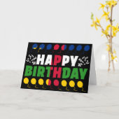 中央アフリカ共和国国旗の愛国的誕生日 カード (黄色い花)