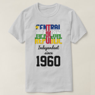 中央アフリカ共和国国旗の独立性 Tシャツ