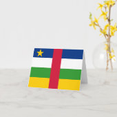中央アフリカ共和国国旗 カード (黄色い花)