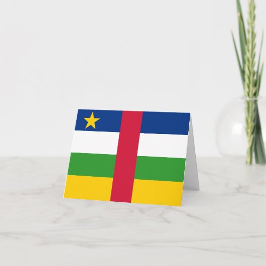 中央アフリカ共和国国旗 カード (正面)