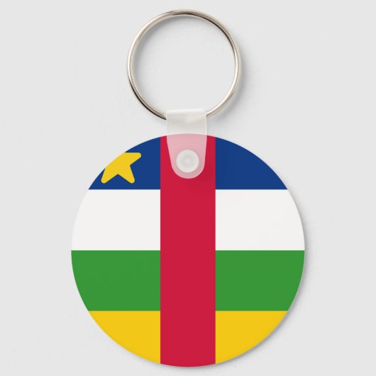 中央アフリカ共和国国旗 キーホルダー (正面)