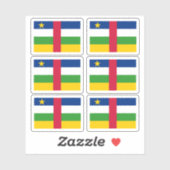 中央アフリカ共和国国旗 – コレクション シール (シート)