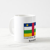 中央アフリカ共和国国旗 コーヒーマグカップ (正面左)