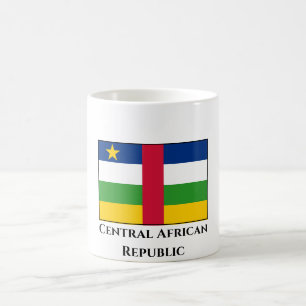 中央アフリカ共和国国旗 コーヒーマグカップ