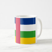 中央アフリカ共和国国旗 コーヒーマグカップ (正面右)