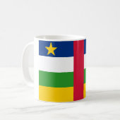 中央アフリカ共和国国旗 コーヒーマグカップ (正面左)