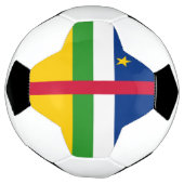 中央アフリカ共和国国旗 サッカーボール (回転)
