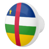 中央アフリカ共和国国旗 セラミックノブ (右)