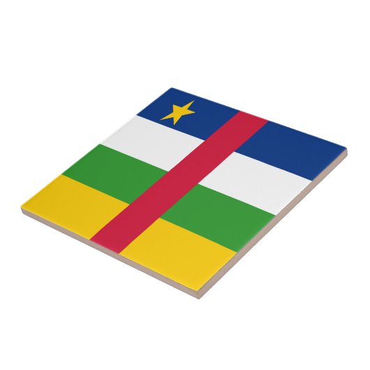 中央アフリカ共和国国旗 タイル (側面)