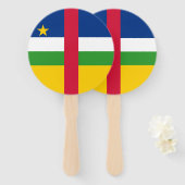 中央アフリカ共和国国旗 ハンドファン (正面&裏面)
