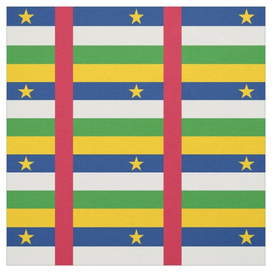 中央アフリカ共和国国旗 ファブリック (見本)