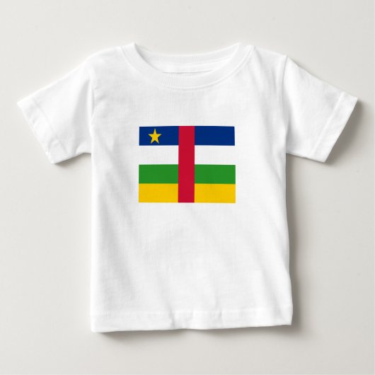 中央アフリカ共和国国旗 ベビーTシャツ (正面)