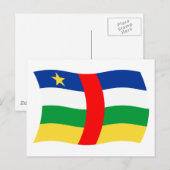 中央アフリカ共和国国旗 ポストカード (正面/裏面)