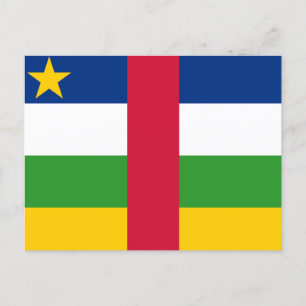 中央アフリカ共和国国旗 ポストカード