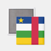 中央アフリカ共和国国旗 マグネット (正面/裏面)