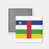 中央アフリカ共和国国旗 マグネット (正面/裏面)