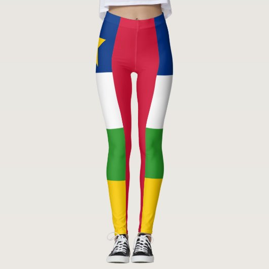 中央アフリカ共和国国旗 レギンス (正面)