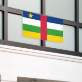 中央アフリカ共和国国旗 横断幕 (ビルの外側)