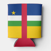 中央アフリカ共和国国旗 缶クーラー (正面)