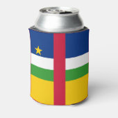 中央アフリカ共和国国旗 缶クーラー (缶裏面)