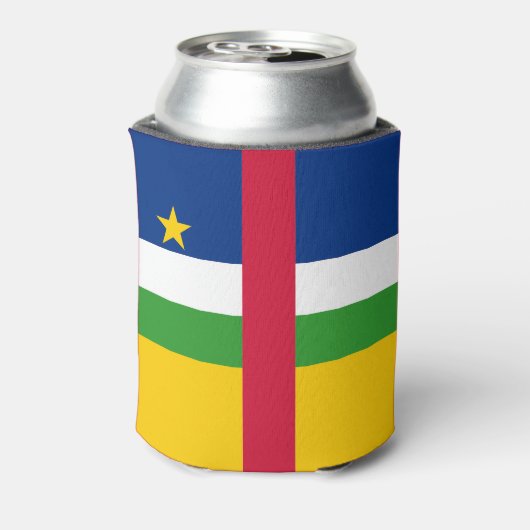 中央アフリカ共和国国旗 缶クーラー (缶裏面)