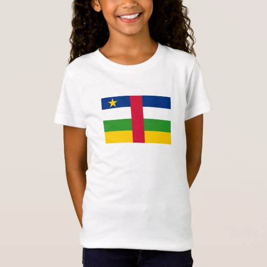 中央アフリカ共和国国旗 Tシャツ (正面)